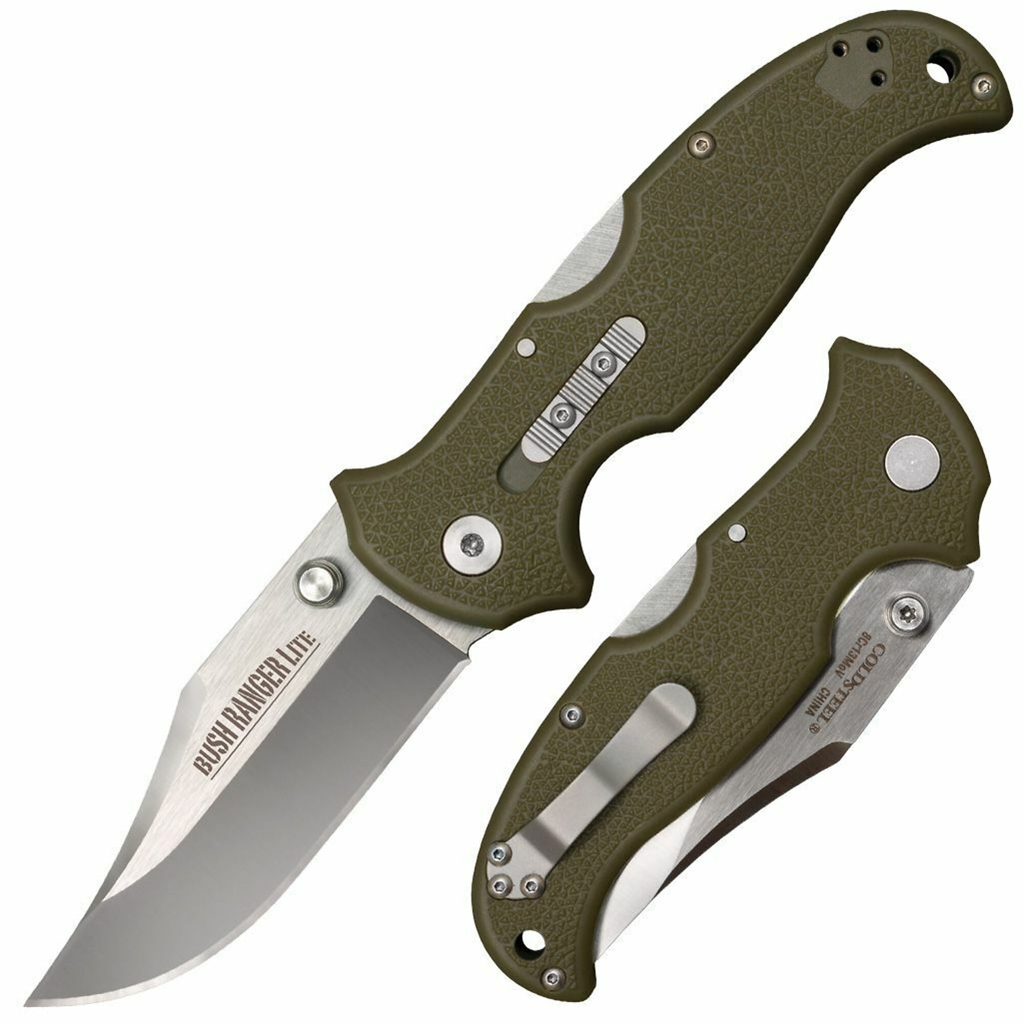 Cold Steel, Bush Ranger Lite Folding Knife, Color Gray, Model# CS-21A